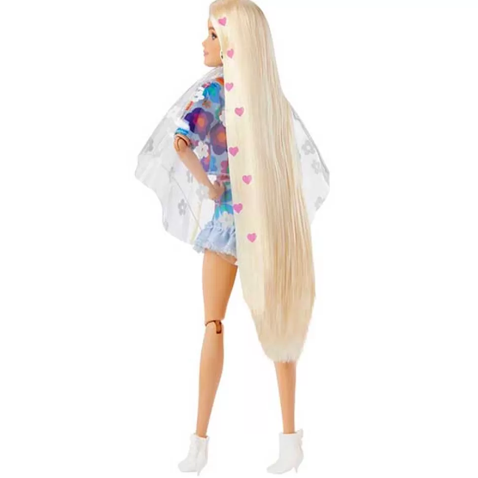 Flash Sale Brinquedos Barbie Barbie Extra Boneca Loira Articulada Com Roupa De Flores