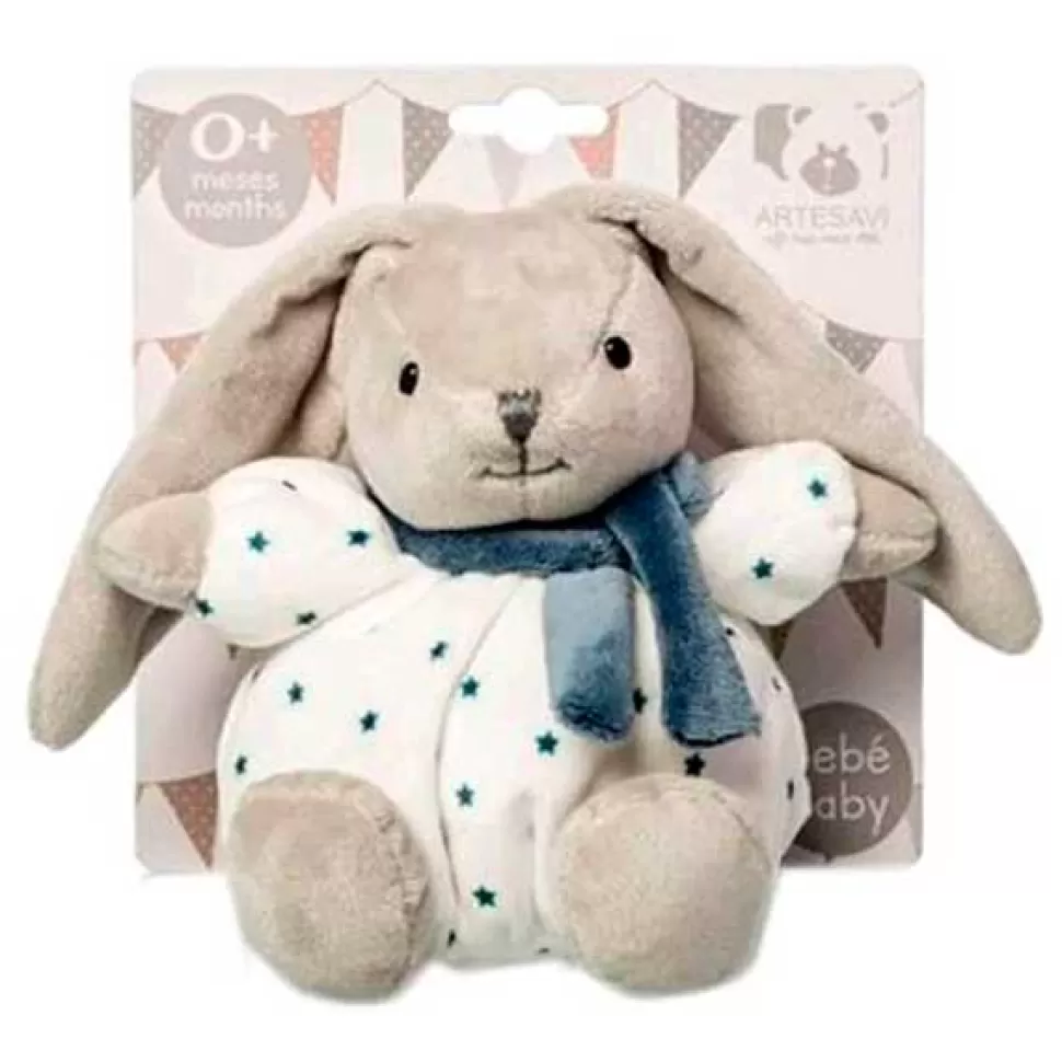 Online Brinquedos Artesavi Chocalho Baby Coelho Estrelas Azul 15 Cm