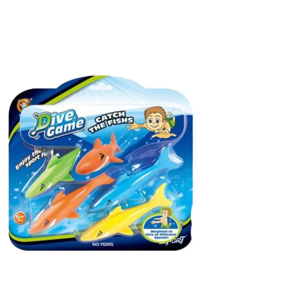 * Conjunto 4 Tubaroes Aquaticos< Brinquedos Piscina