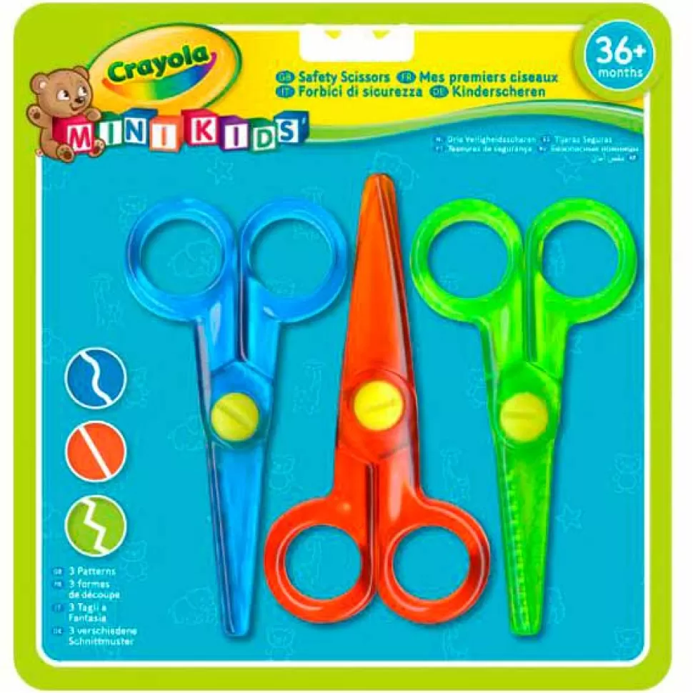 Shop Brinquedos Crayola Crayola Conjunto 3 Tesouras Seguras Para Criancas