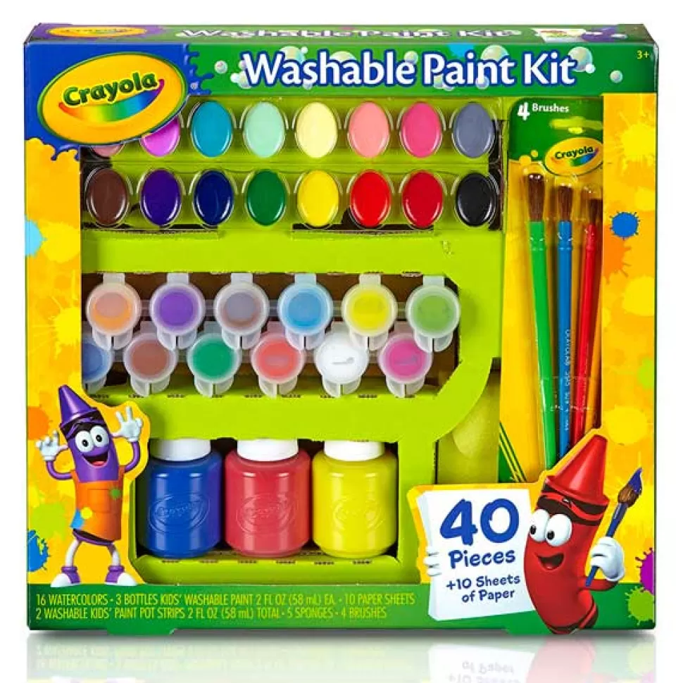 Best Brinquedos Crayola Crayola Conjunto 40P De Pinturas Lavaveis