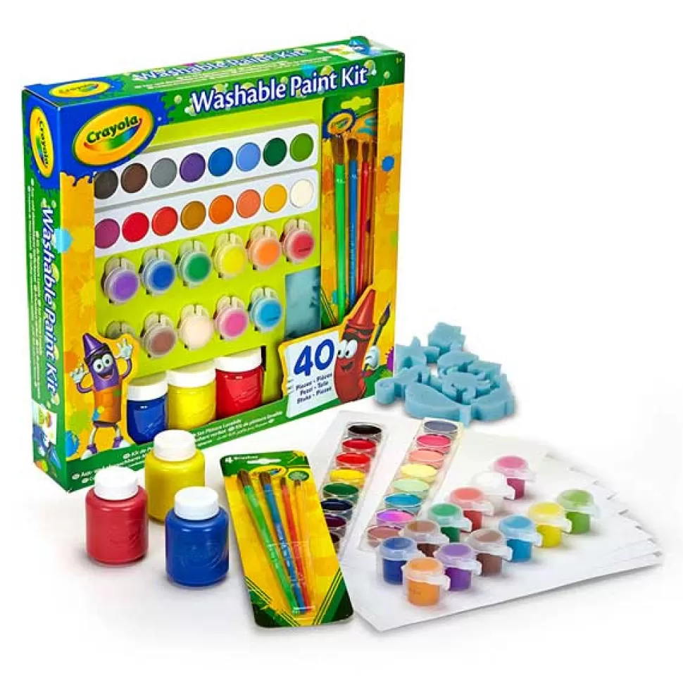 Best Brinquedos Crayola Crayola Conjunto 40P De Pinturas Lavaveis