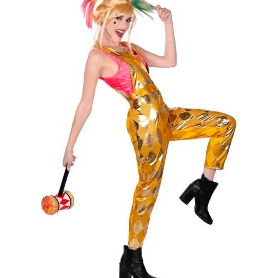 Hot Brinquedos DC Comics Dc Comics Disfarce Harley Quinn Mono Dorado St