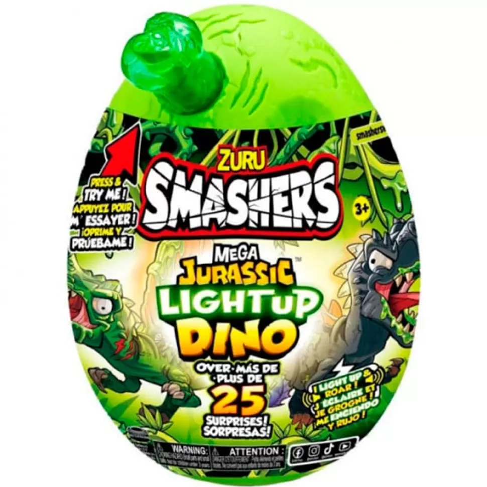 Brinquedos Smashers Dino Jurassic Mega Ovo Com Luz< Brinquedos De Slime