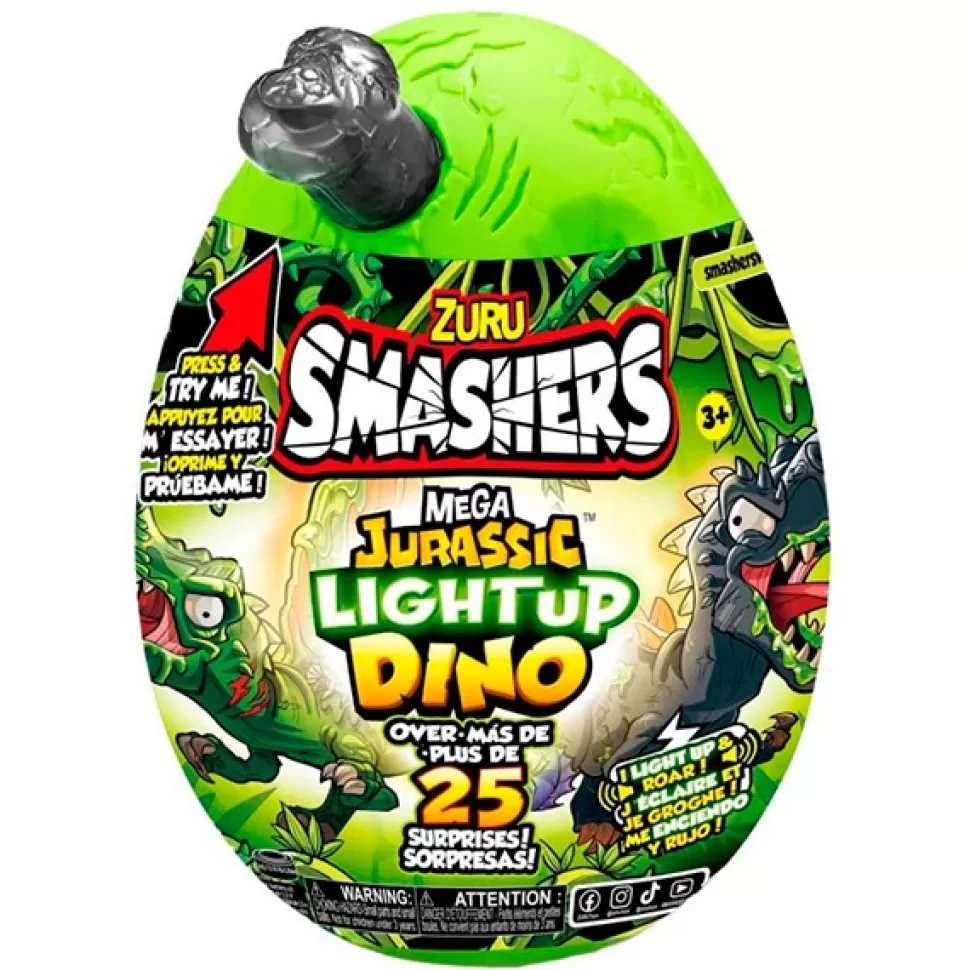 Brinquedos Smashers Dino Jurassic Mega Ovo Com Luz< Brinquedos De Slime