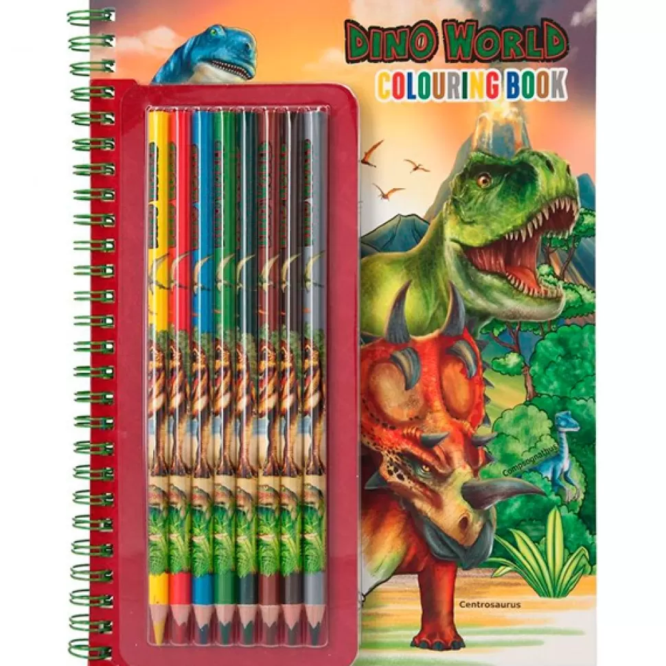 Brinquedos Dino World Dino World Livro De Colorir Com Lapis< Brinquedos De Dinossauros