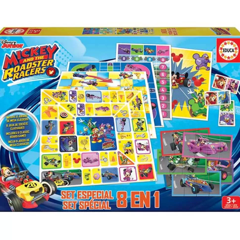 Best Sale Brinquedos Mickey Mouse Disney Jogo De Tabuleiro Set 8 En 1 Mickey E Os Super Pilotos