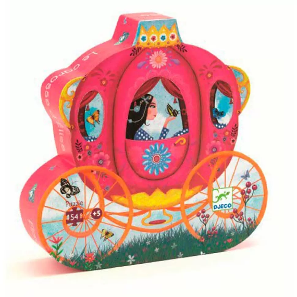 Fashion Brinquedos Djeco Djeco Puzzle 54P Silhouette Carruagem De Elise