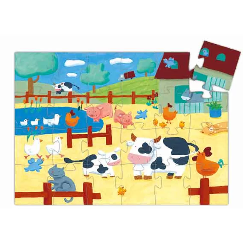 Fashion Brinquedos Djeco Djeco Puzzle Silhouette 24P Cow
