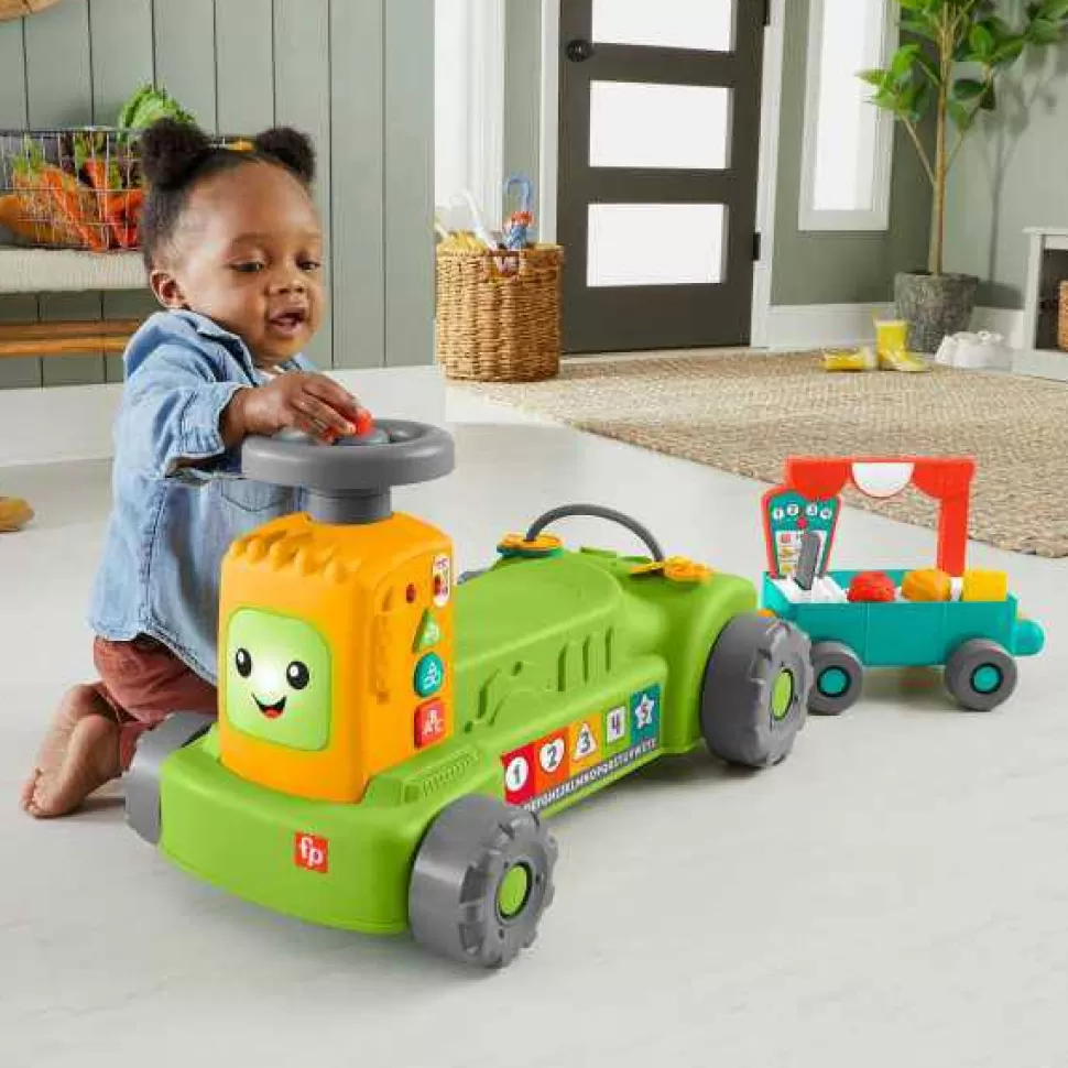 Brinquedos Fisher Price Fisher-Price Ria E Aprenda Trator Transformavel 4 Em 1< Brinquedos De Tratores