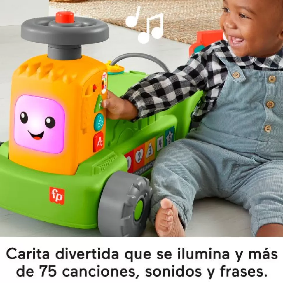 Brinquedos Fisher Price Fisher-Price Ria E Aprenda Trator Transformavel 4 Em 1< Brinquedos De Tratores