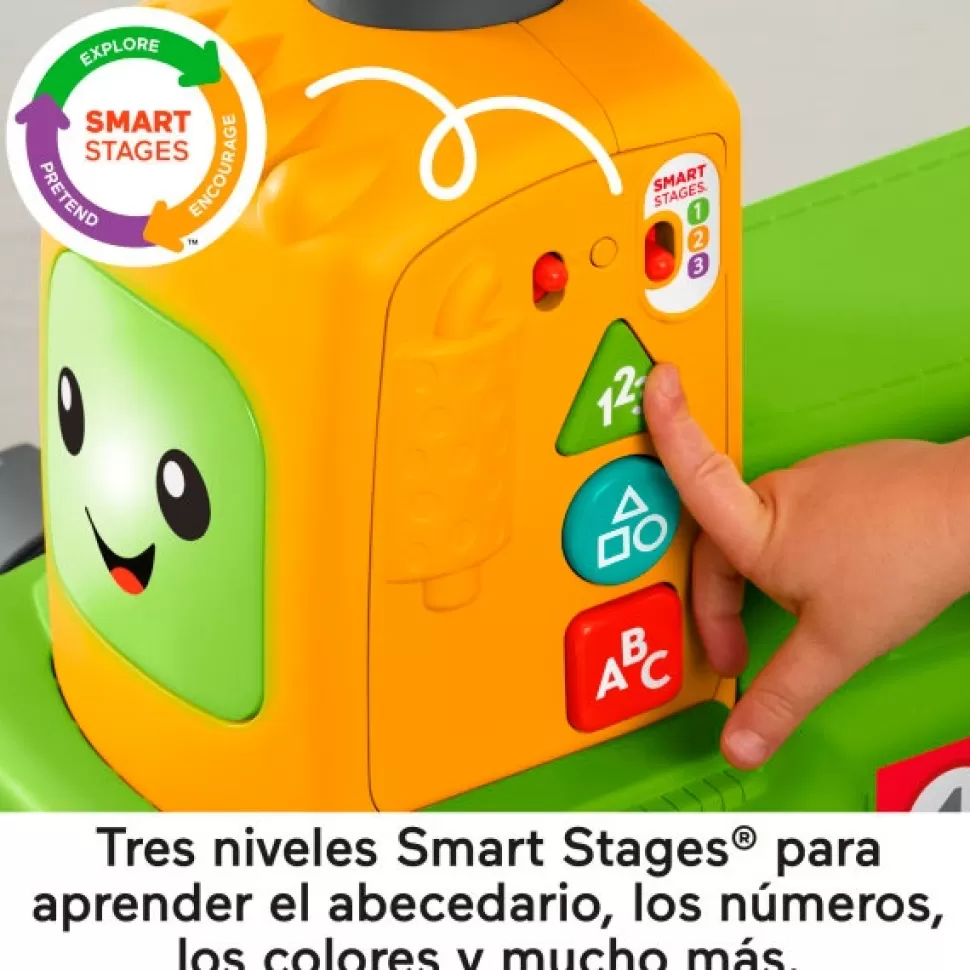 Brinquedos Fisher Price Fisher-Price Ria E Aprenda Trator Transformavel 4 Em 1< Brinquedos De Tratores