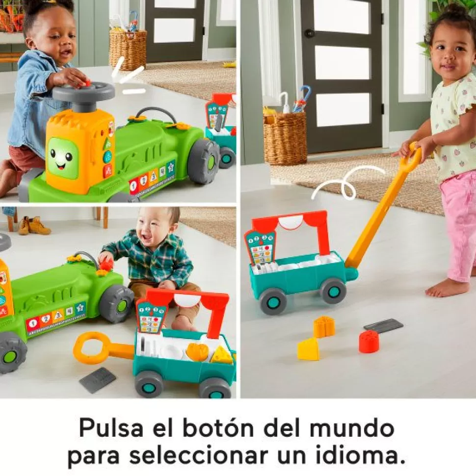 Brinquedos Fisher Price Fisher-Price Ria E Aprenda Trator Transformavel 4 Em 1< Brinquedos De Tratores
