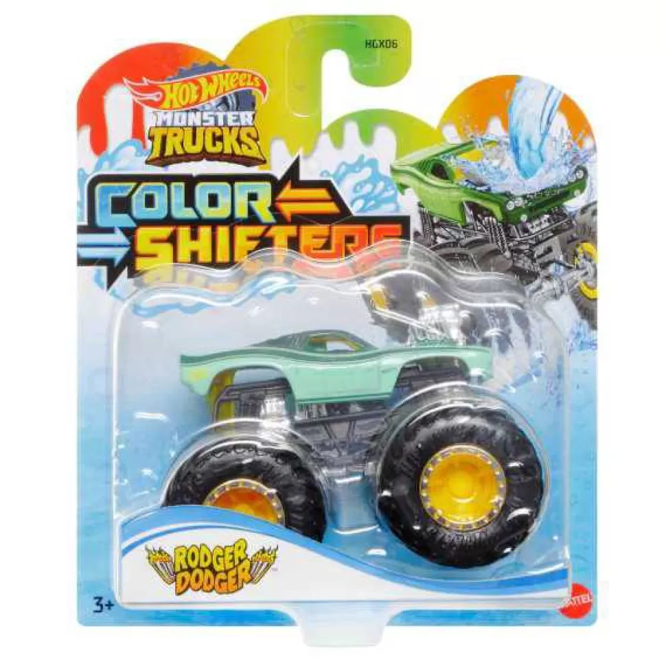 Brinquedos Hot Wheels Hot Wheels Monster Trucks Carro Color Shifters Rodger Dodger< Brinquedos De Camiões