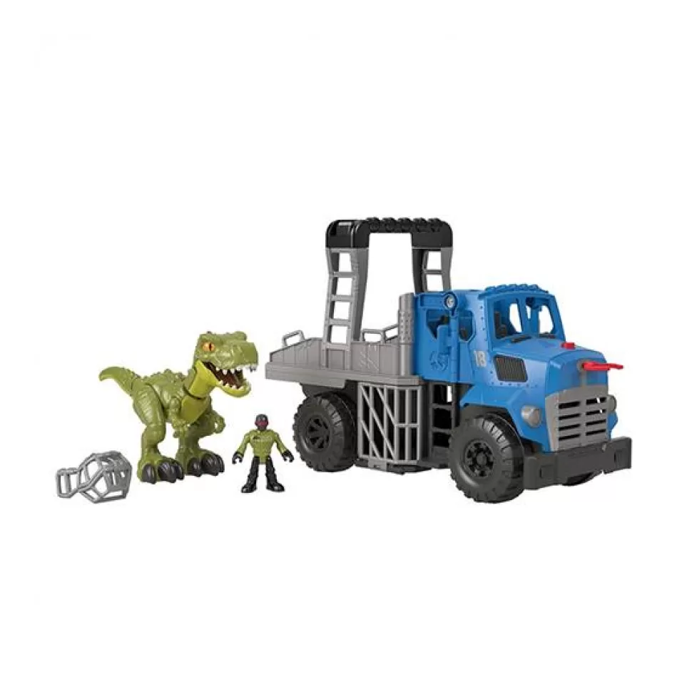 Brinquedos Imaginext Imaginext Jurassic World Camiao De Transporte De Dinossauros< Brinquedos De Camiões
