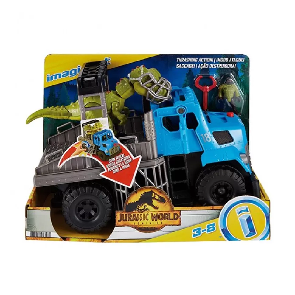 Brinquedos Imaginext Imaginext Jurassic World Camiao De Transporte De Dinossauros< Brinquedos De Camiões