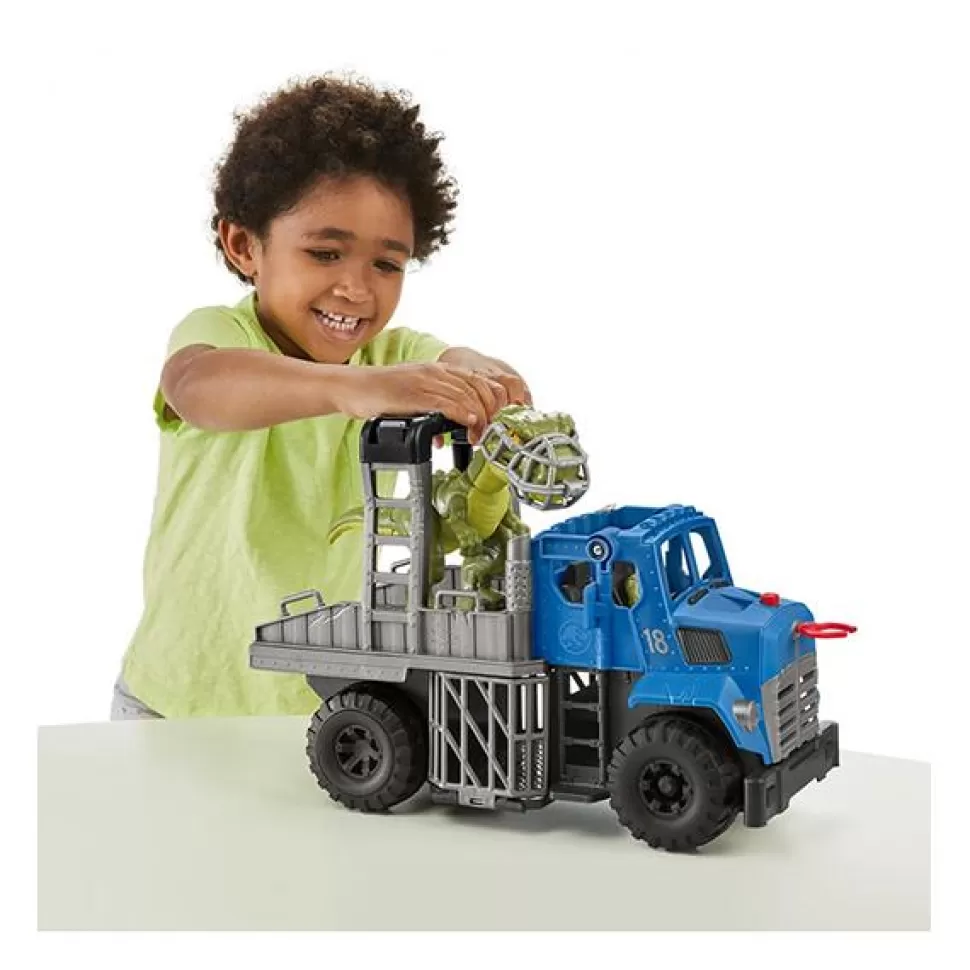 Brinquedos Imaginext Imaginext Jurassic World Camiao De Transporte De Dinossauros< Brinquedos De Camiões