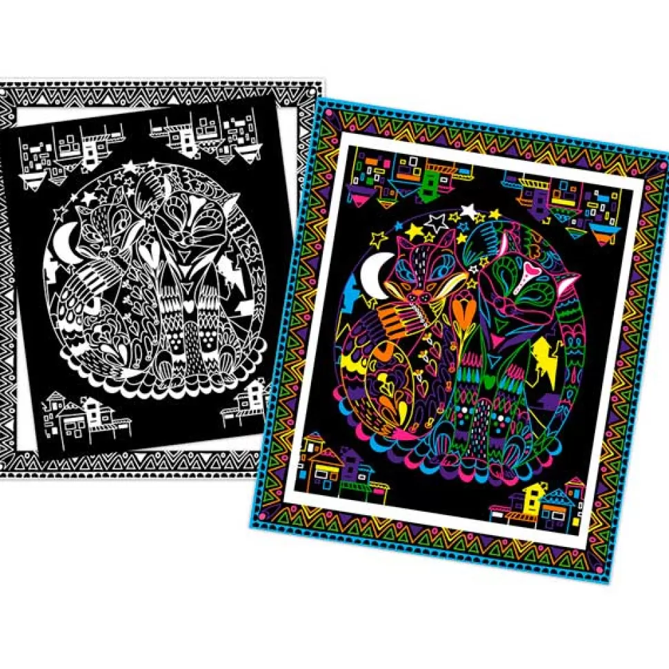 Outlet Brinquedos Janod Janod Colorir Mandalas De Animais Com Marcadores Fluorescentes