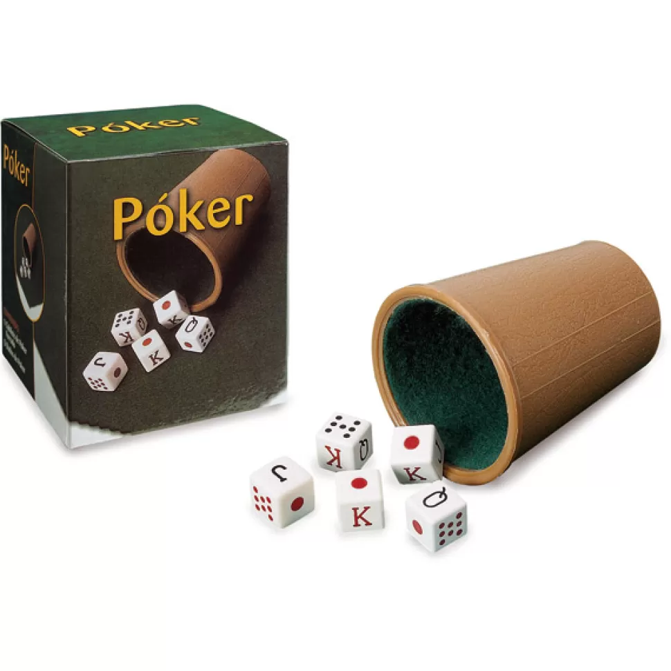 Flash Sale Brinquedos Cayro Jogo De Tabuleiro Taca Forrada E Dados De Poquer