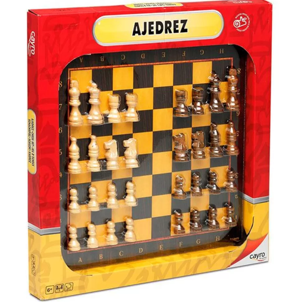 Discount Brinquedos Cayro Jogo De Tabulerio De Xadrez Com Acessorios De Madeira