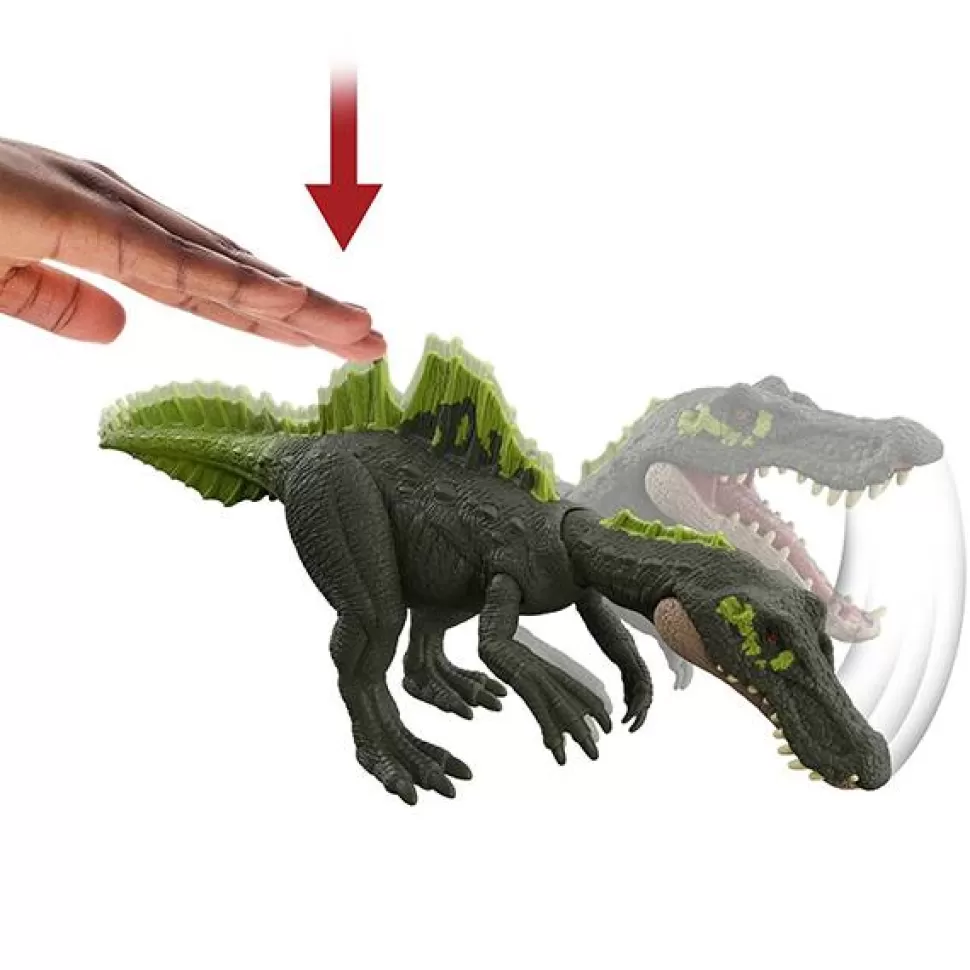 Brinquedos Jurassic World Jurassic World Dominion Figura Dinossauro Ichtthyovenator Roar Strikes< Brinquedos De Dinossauros