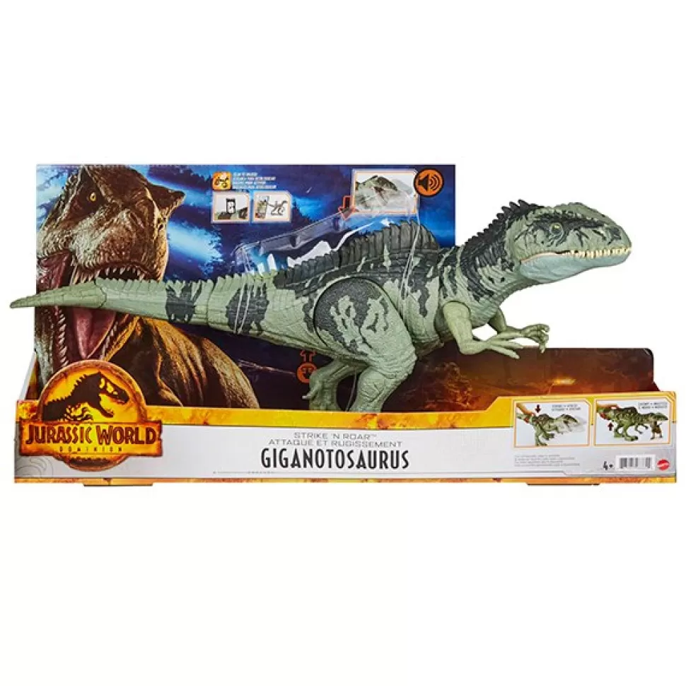 Brinquedos Jurassic World Jurassic World Dominion Strike N' Roar Figura Dinossauro Giganotosaurus Gigante 50Cm< Brinquedos De Dinossauros