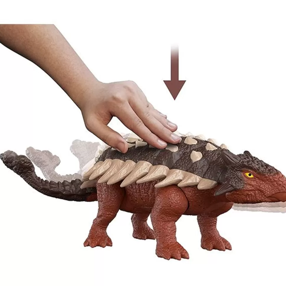 Brinquedos Jurassic World Jurassic World Figura Dinossauro Anquilossauro Ruge E Ataca Com Sons< Brinquedos De Dinossauros