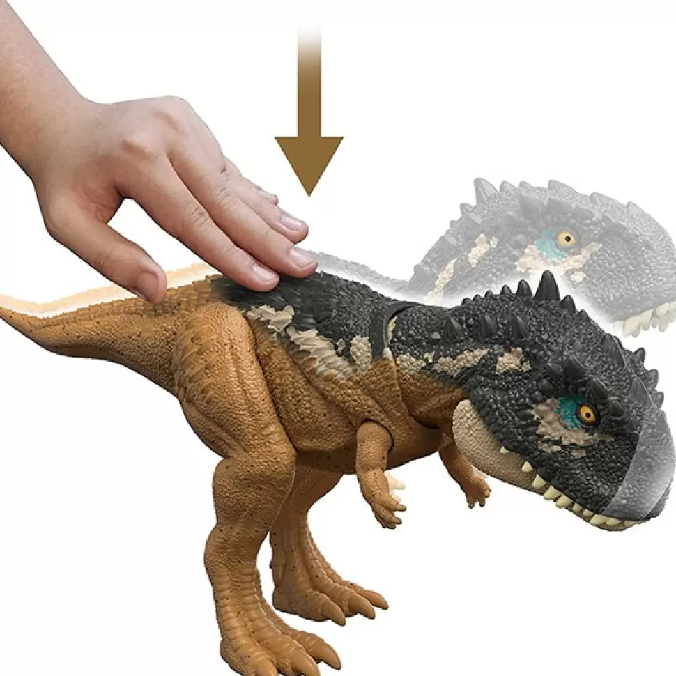 Brinquedos Jurassic World Jurassic World Figura Dinossauro Skorpiovenator Ruge E Ataca Com Sons< Brinquedos De Dinossauros