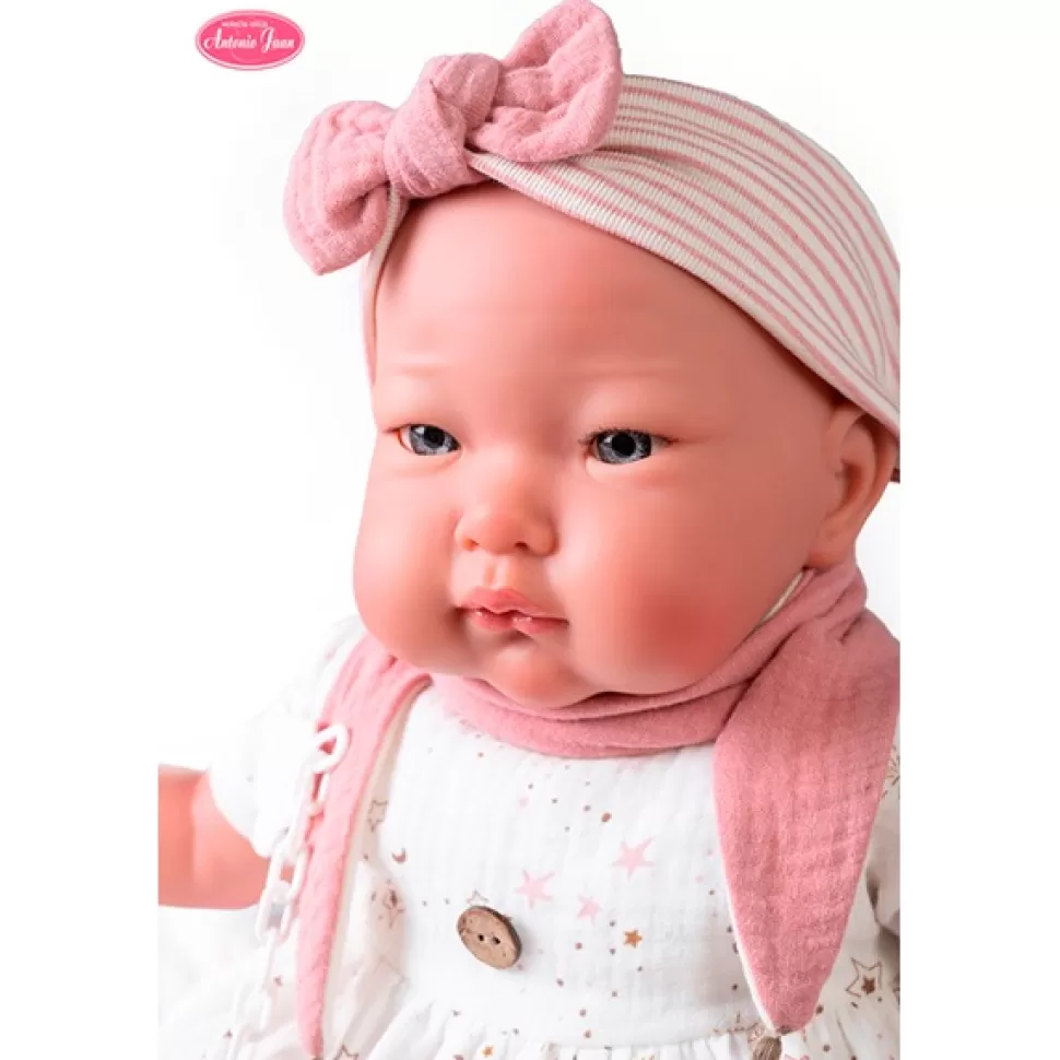 Brinquedos Antonio Juan Minha Primeira Alejandra Reborn Com Tiara Para Voce 52Cm< Bonecas Bebé