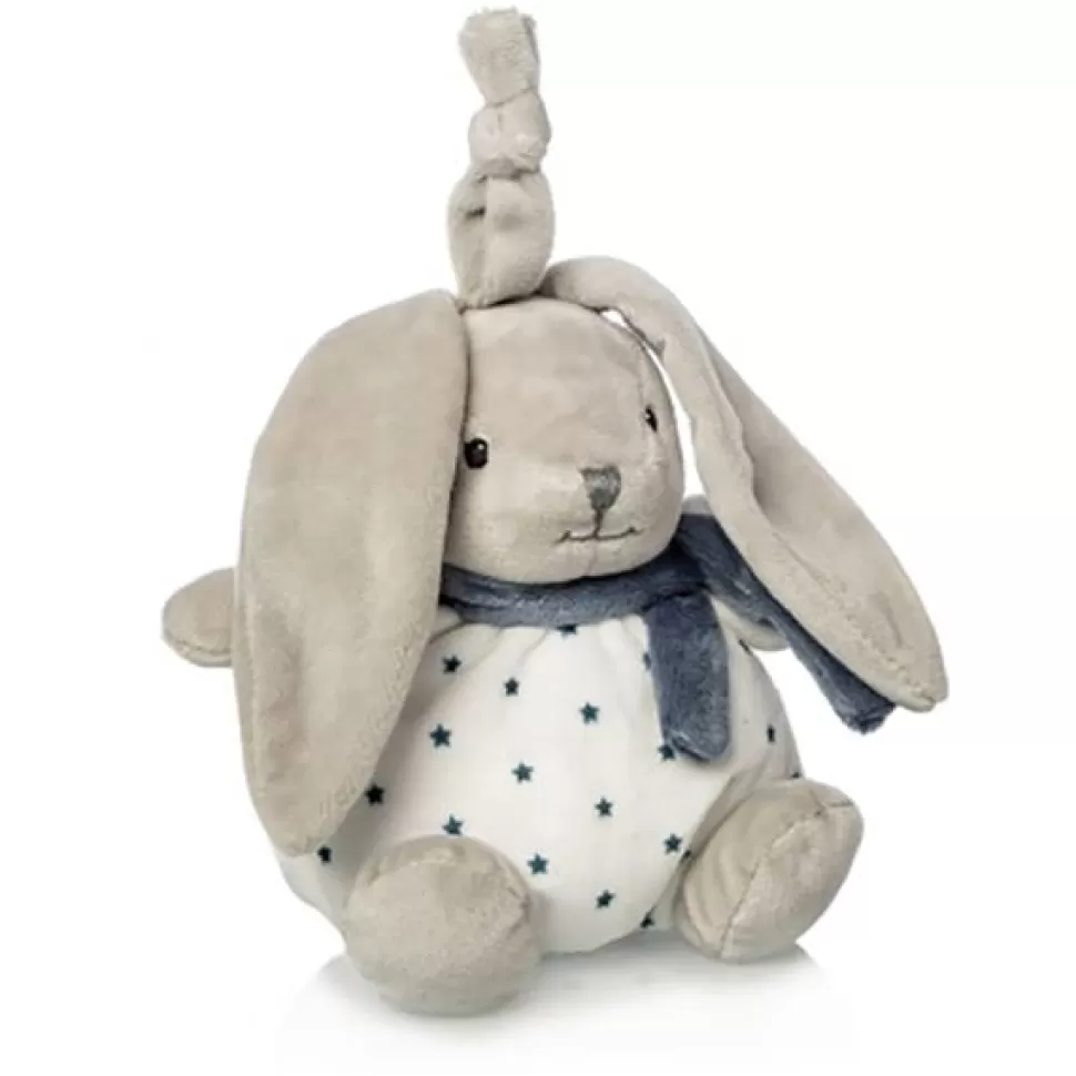 New Brinquedos Artesavi Pelucia Coelhinho Musical Estrelas Azuis 15Cm