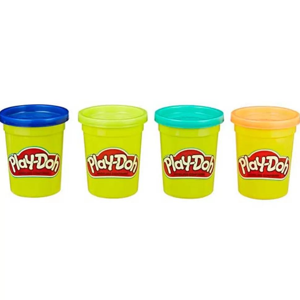 Brinquedos Play-Doh Play-Doh Pack 4 Potes Cores Selvagens< Brinquedos De Plasticina