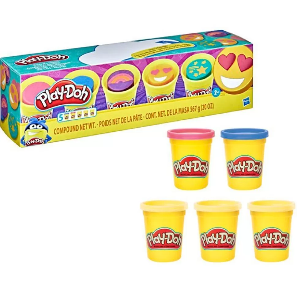 Brinquedos Hasbro Play-Doh Pack 5 Latas Cores E Felicidade< Brinquedos De Plasticina