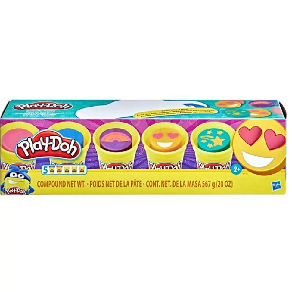 Brinquedos Hasbro Play-Doh Pack 5 Latas Cores E Felicidade< Brinquedos De Plasticina