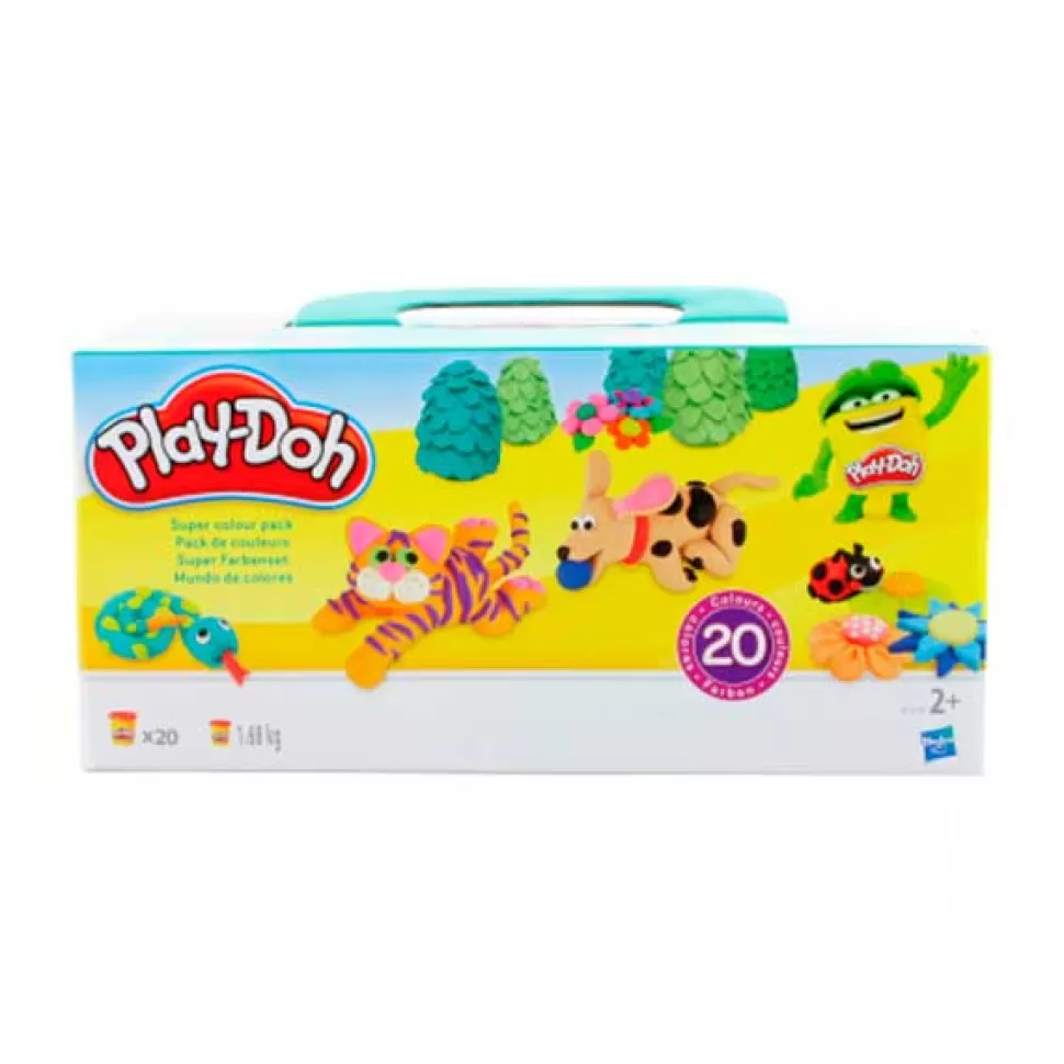 Brinquedos Play-Doh Play-Doh Pack Super Color 20 Latas< Brinquedos De Plasticina