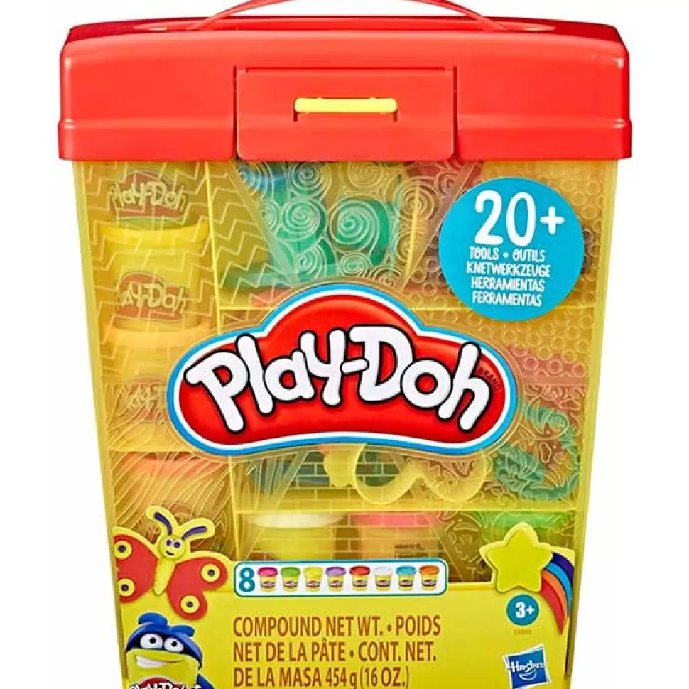 Cheap Brinquedos Hasbro Play-Doh Super Briefcase Plasticina 20 Acessorios