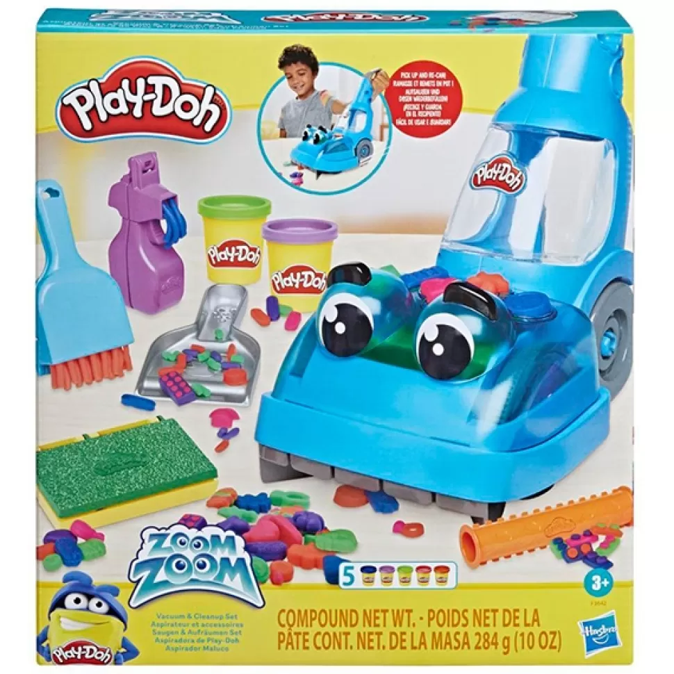 Brinquedos Hasbro Play-Doh Zoom Zoom Aspirador Com 5 Latas De Plasticina< Brinquedos De Plasticina