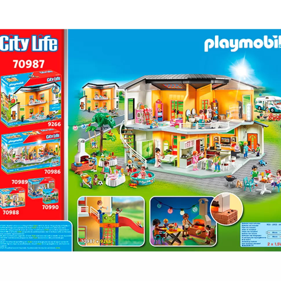 Brinquedos Playmobil City Life Playmobil 70987 Festa Na Piscina Com Escorrega< Brinquedos Piscina
