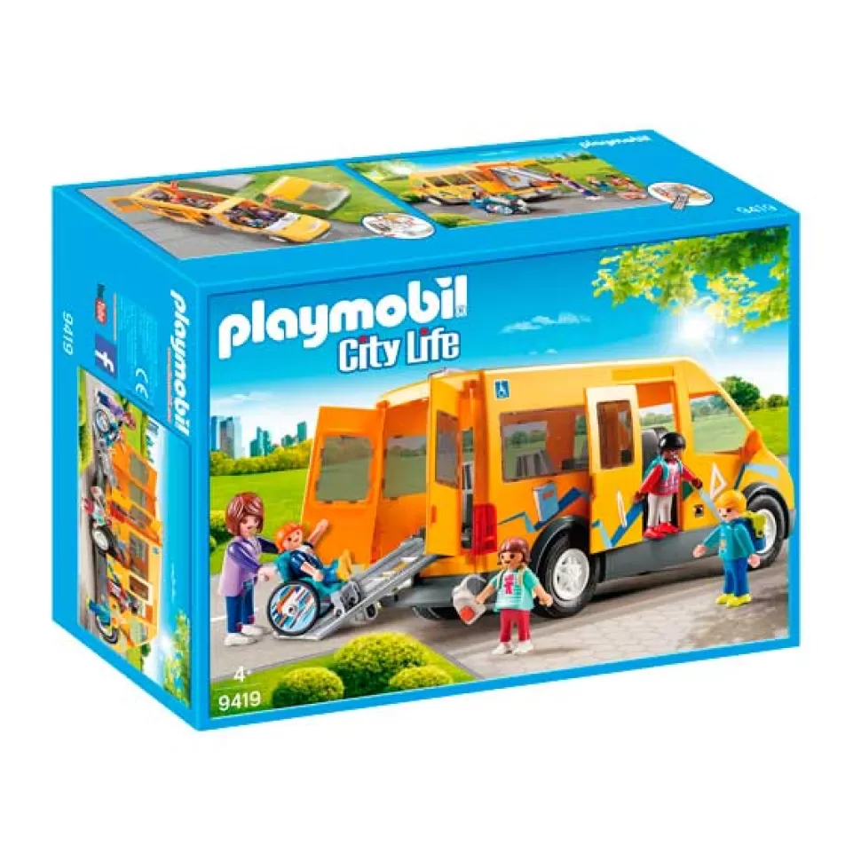 Brinquedos Playmobil City Life Playmobil 9419 City Life Onibus Escolar Da Vida Na Cidade< Brinquedos De Carros