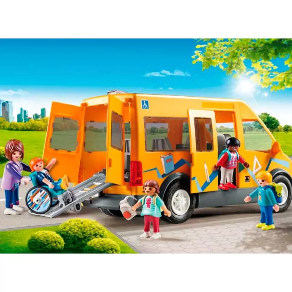 Brinquedos Playmobil City Life Playmobil 9419 City Life Onibus Escolar Da Vida Na Cidade< Brinquedos De Carros