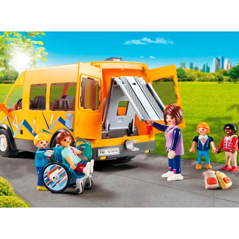 Brinquedos Playmobil City Life Playmobil 9419 City Life Onibus Escolar Da Vida Na Cidade< Brinquedos De Carros