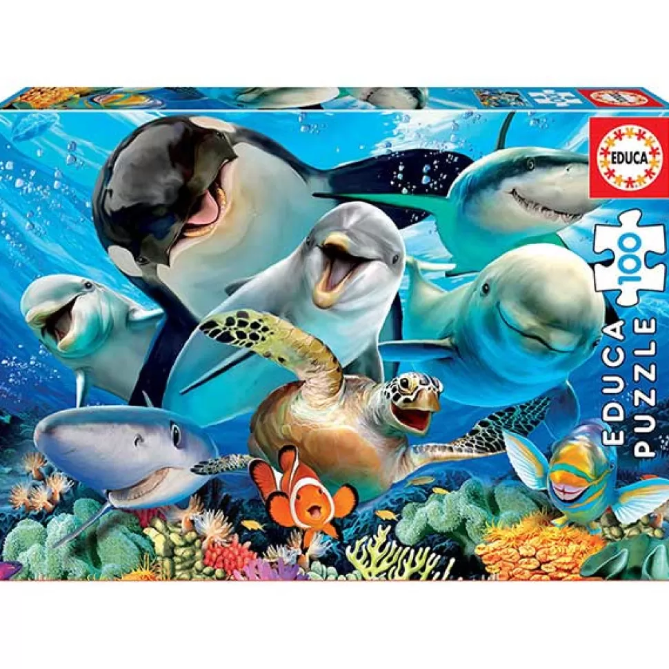 Flash Sale Brinquedos Educa Borras Puzzle 100P Selfie Subaquatica