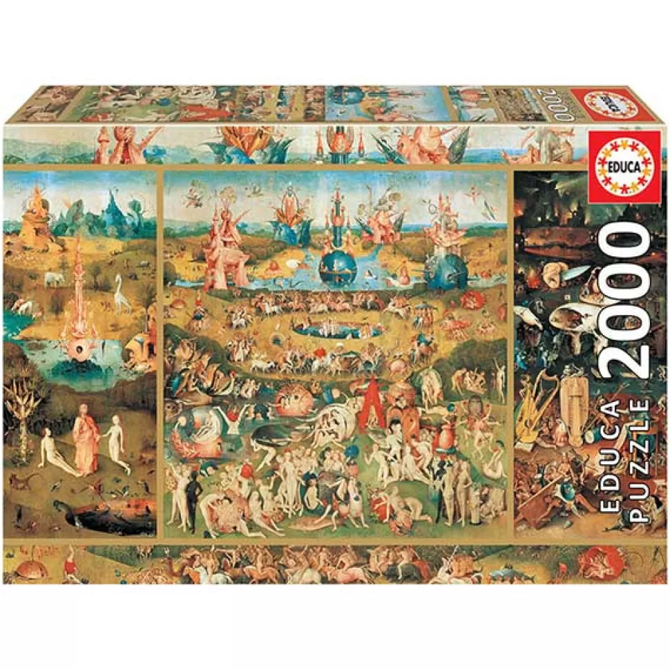 Brinquedos Educa Borras Puzzle 2000P Jardim Das Delicias< Puzzles De Obras De Arte