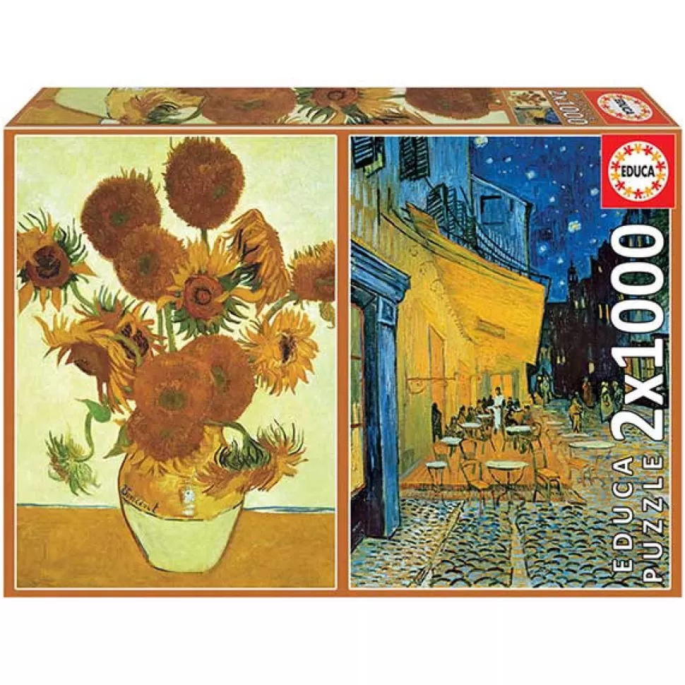 Discount Brinquedos Educa Borras Puzzle 2X1000P Van Gogh