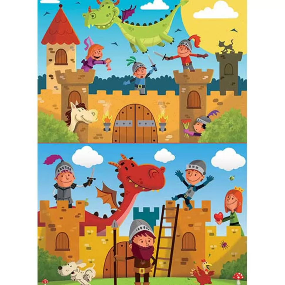 Discount Brinquedos Educa Borras Puzzle 2X48P Dragons And Knights