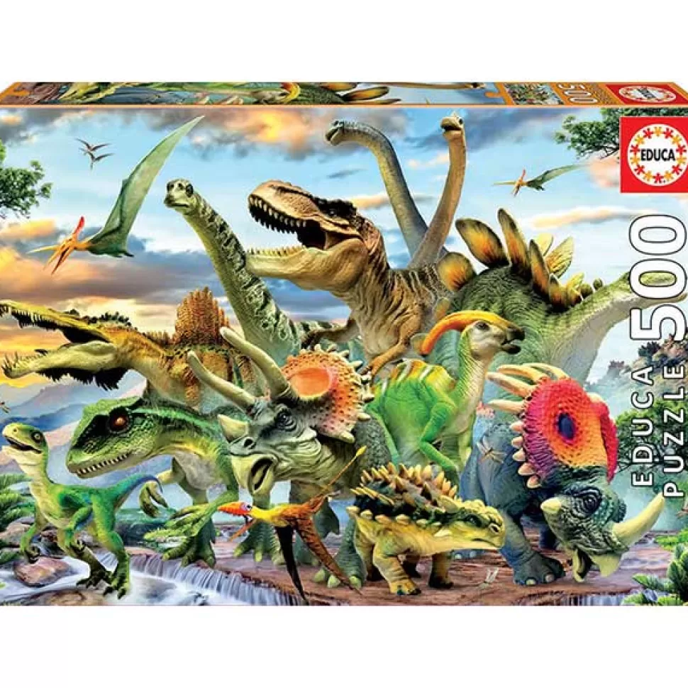 Outlet Brinquedos Educa Borras Puzzle 500P Dinossauros