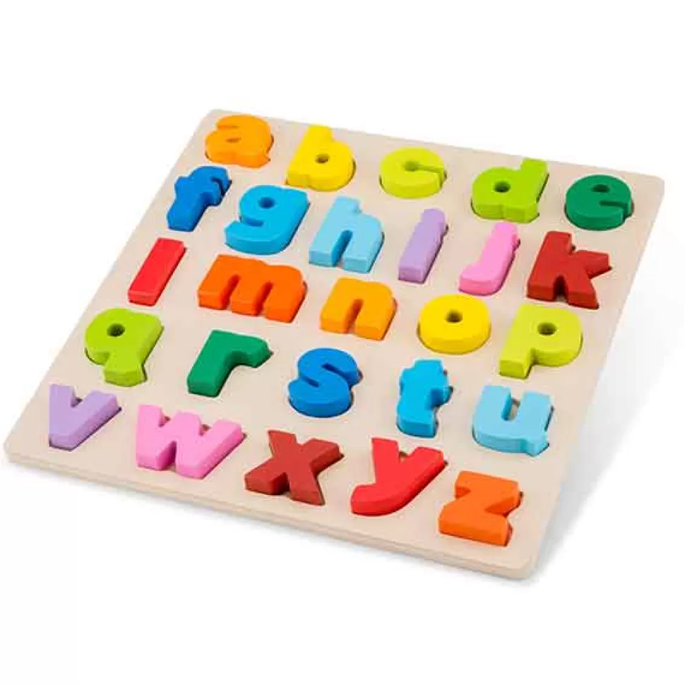 Store Brinquedos New Classic Toys Puzzle De Madeira Letras De Cores Encaixavel