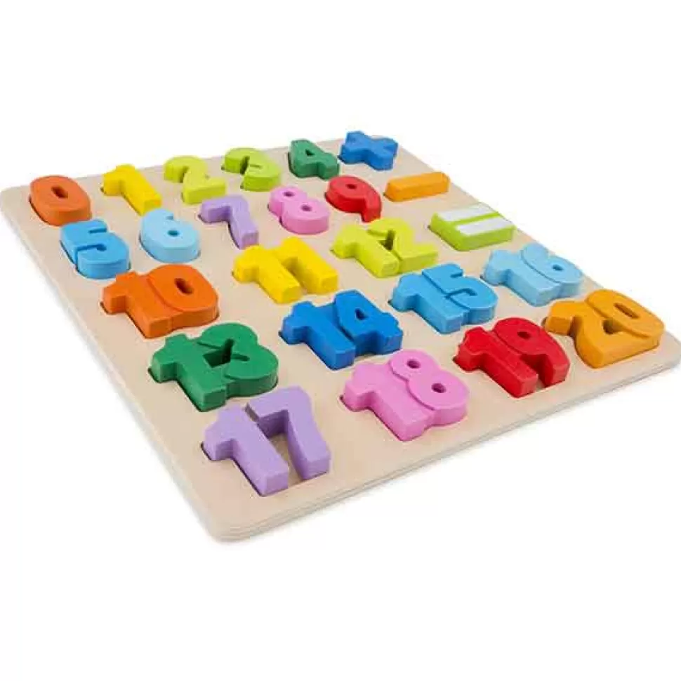 Clearance Brinquedos New Classic Toys Puzzle De Madeira Numeros De Cores Encaixavel
