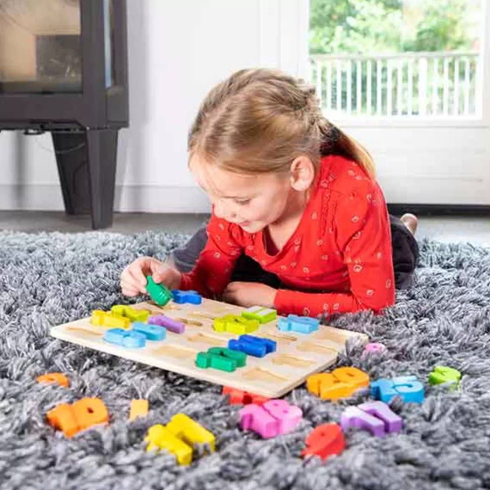Clearance Brinquedos New Classic Toys Puzzle De Madeira Numeros De Cores Encaixavel