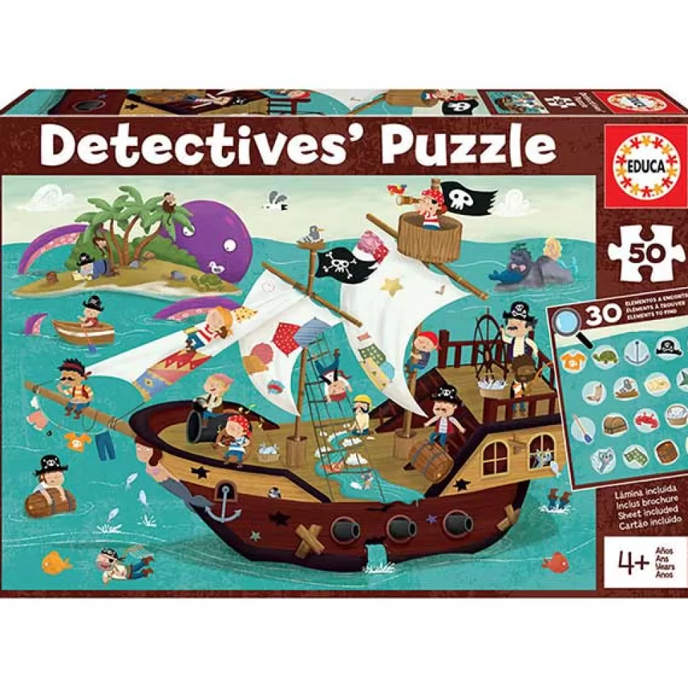 Outlet Brinquedos Educa Borras Puzzle Detectives Piratas