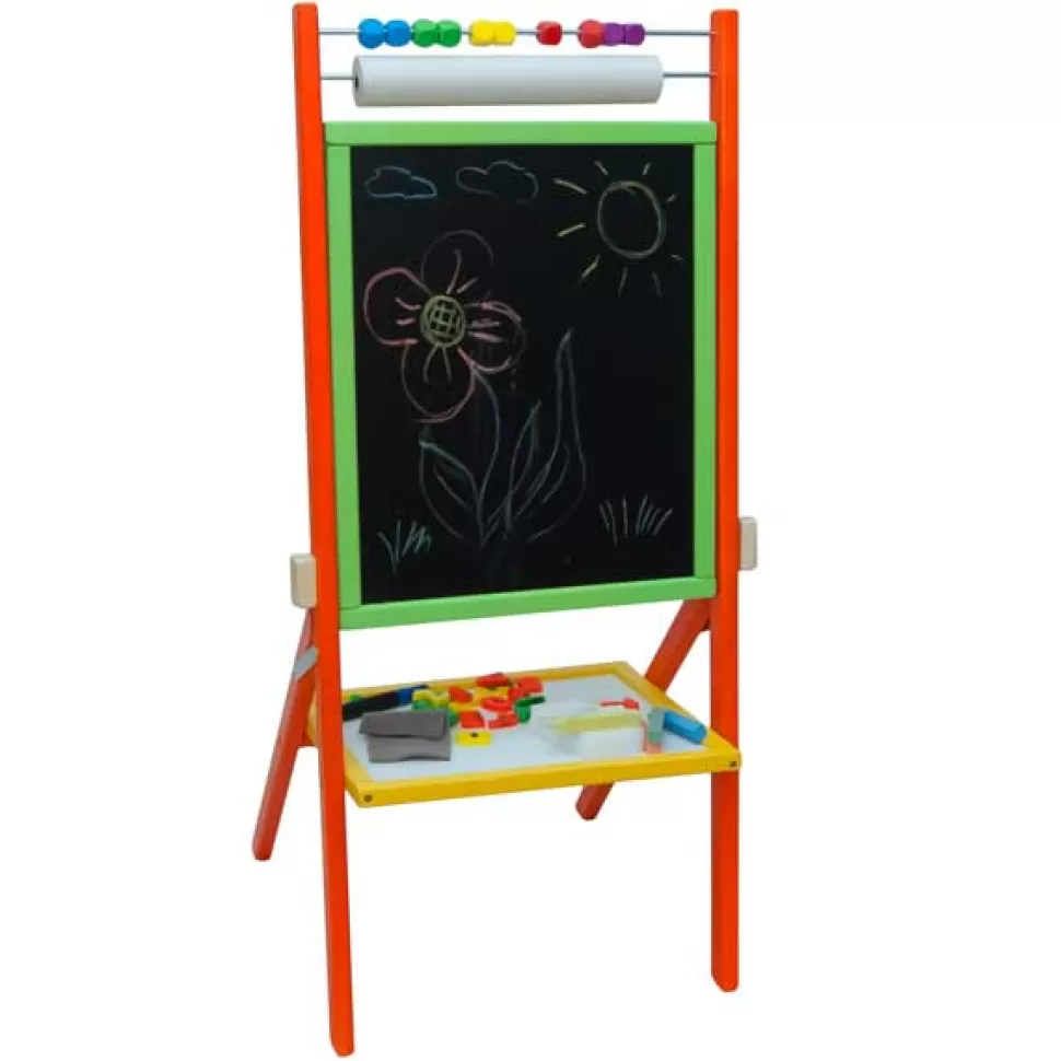 Brinquedos 3Toysm Quadro Infantil Madeira Colorido 4Em1 89Cm< Brinquedos De Madeira